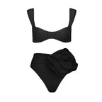 Floral Bikini Set With Cover Up Chic Beachwear