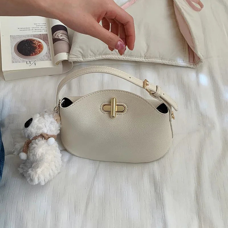 Soft Leather Bucket With Gold Button Tassel Luxe Everyday Shoulder Satchel For Women