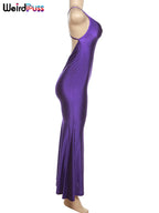 Coquette Backless V-Neck Evening Maxi Dress With Mermaid Silhouette