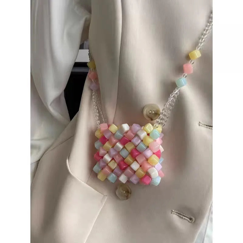 Playful Transparent Jelly Crossbody Bag Pink With Tiny Coin Pouch And Delicate Vibe