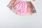 Vivid Beach Two Piece Set With Backless Halter Camisole And Shorts