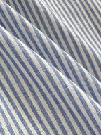 Striped Lapel Shirt And Shorts Two Piece Set