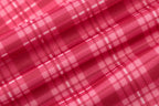 Coquette Plaid Set With Ruffle Trim Crop Top High Waist Shorts