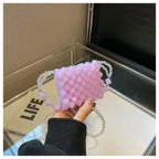 Playful Transparent Jelly Crossbody Bag Pink With Tiny Coin Pouch And Delicate Vibe
