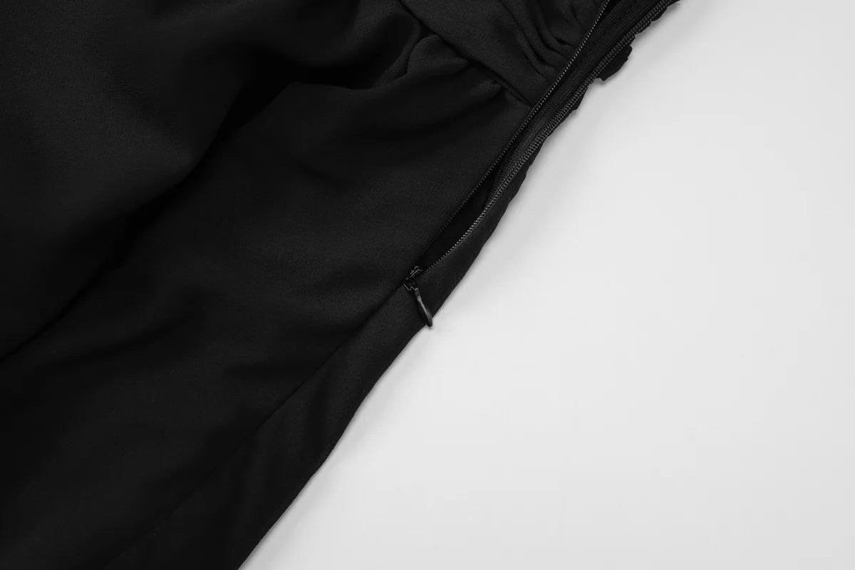 Summer Style One-line Collar Lust Chiffon Dress