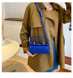 Elegant Womens Shoulder Crossbody With Pillow Accent Pu Leather Luxury Handbag