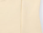 Flirty Apricot Applique Camisole With Ruched Chest O Neck Knit Tank Top
