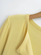 Knit Cardigan With Subtle Side Button Details