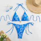 Triangle Bikini Set With Cover Up