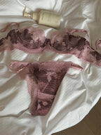 Lace Lift Push Up Bra Set With Gentle Support