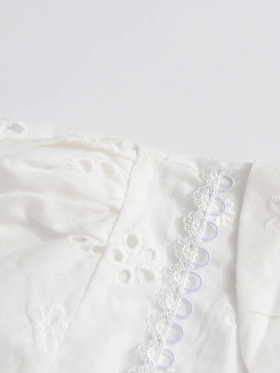 Soft Spliced Button Blouse With Lapel Collar