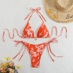 Triangle Bikini Set With Cover Up