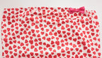 Heart Print Strapless Hip Wrap Sheath Dress
