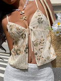 White Sequined Camisole Tank Top Slimming Sparkle Glam