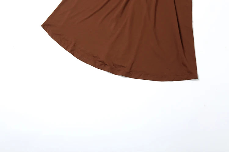 Peach Backless Maxi Dress With Waistless Silhouette And Ruched Elegance