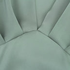 Elegant l Solid Satin Midi Dress With V Neck And Short Sleeves