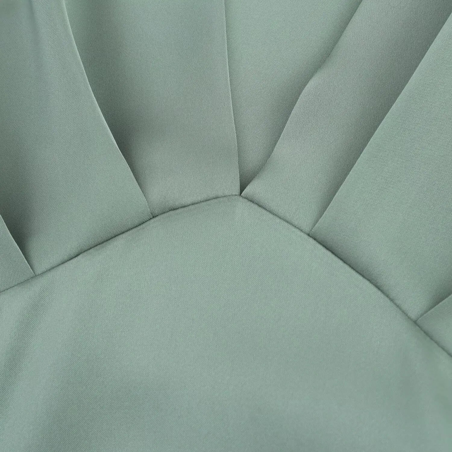 Elegant l Solid Satin Midi Dress With V Neck And Short Sleeves