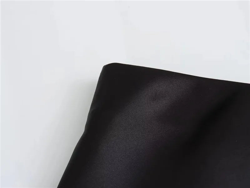 Satin High Waist Midi Skirt With Flair