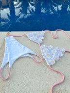 Three Piece Bandage Bikini With Skirt Bathing Suit For Women Brazilian Style A Line Skirt Summer Swimwear