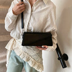 Emerald Green Flap Crossbody Bag For Women Small Shoulder Purse