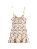 Vintage Print Strap Dress