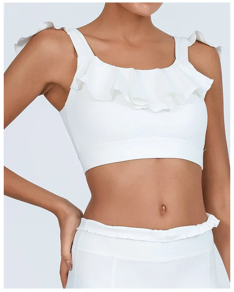 Yoga Gym Wear Woman Women's Chest-Wrapped Nude Feel Quick-Drying Beauty Back High Waist Vest Sports Workout