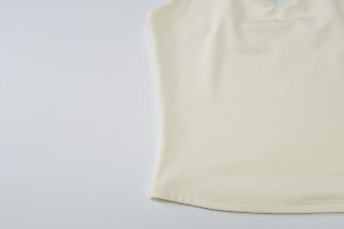 Halter Backless Bandage Crop Top