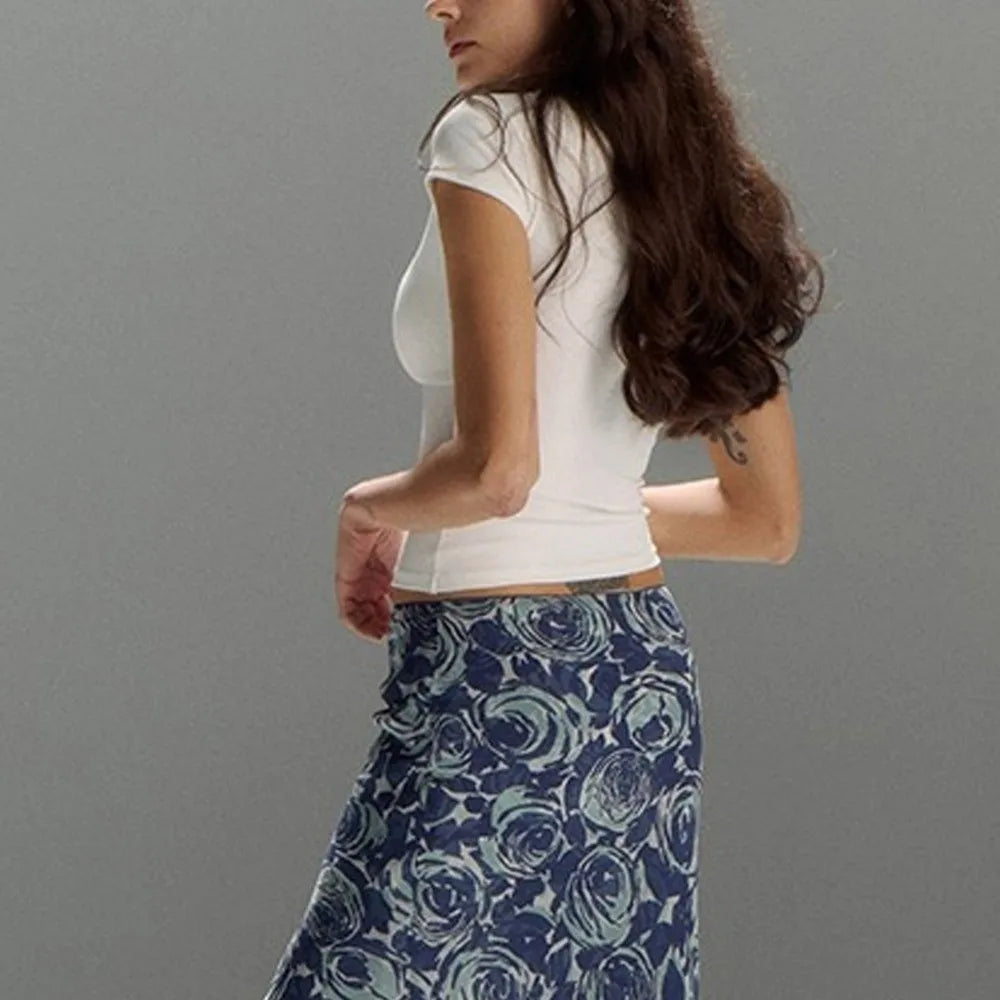 V-Neck Lace Crop Top