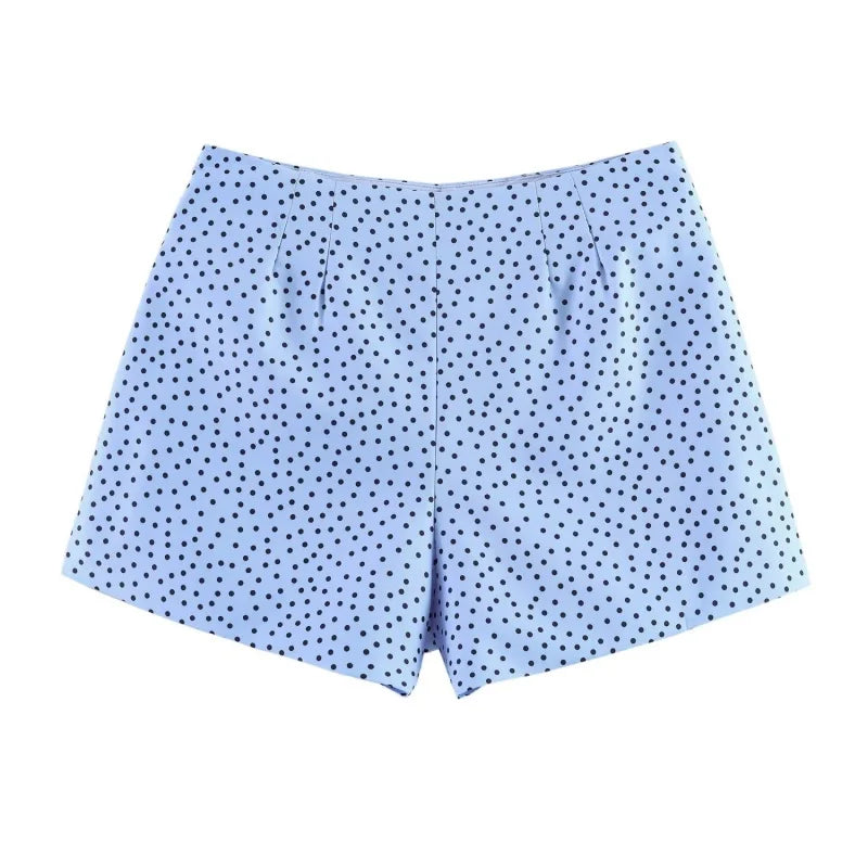 High Waist Mini Shorts For Women With Side Zipper