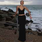 Crop Top And Maxi Skirt Set
