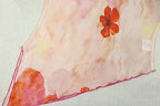 Floral Two Piece Set Elegant O-Neck Top And Flare Pants
