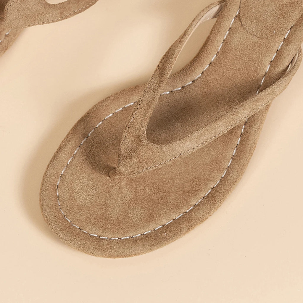 Women Sandals with Thin Heel Comfortable Summer Flip Flops