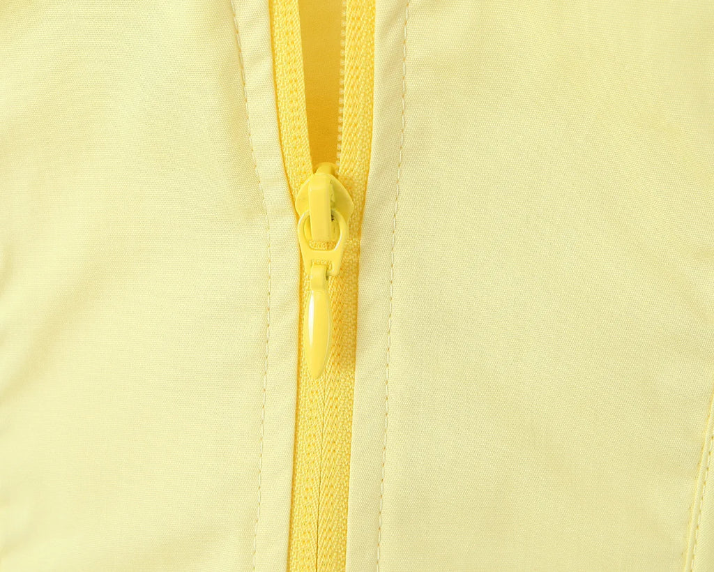 Sunny Chic Yellow Crop Cami Top With Back Zipper Slim Fit