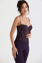 Women's Fashion Lace Spice Sling Vest Fishbone Top
