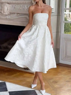 Backless Halter Evening Dress With Lace Jacquard For Elegant Special Occasions