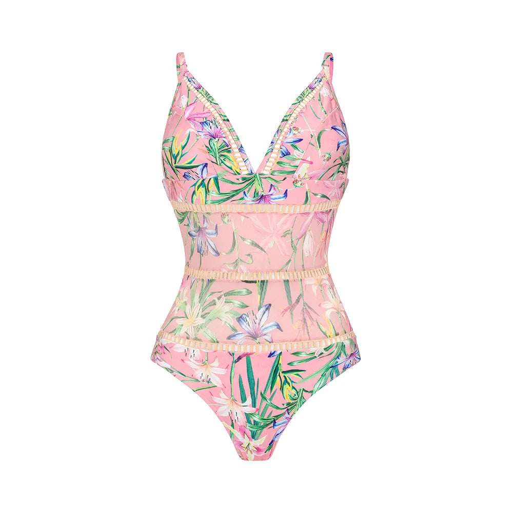 Coastal Chic Swim Set With Crop Top And Skirt Cover Up For Summer Vibes