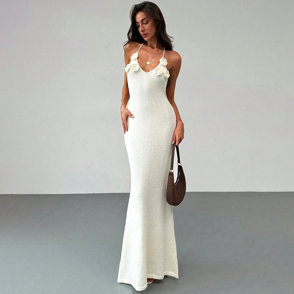 Women Knit Spaghetti Strap Sleeveless