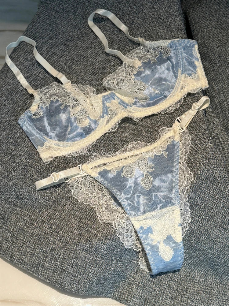 Lace Lift Push Up Bra Set With Gentle Support