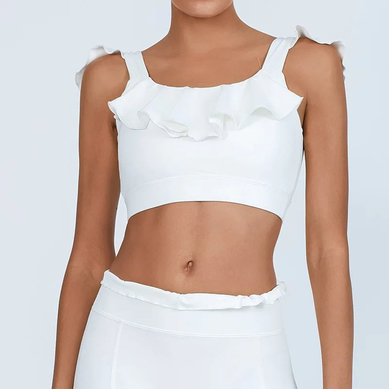 Yoga Gym Wear Woman Women's Chest-Wrapped Nude Feel Quick-Drying Beauty Back High Waist Vest Sports Workout