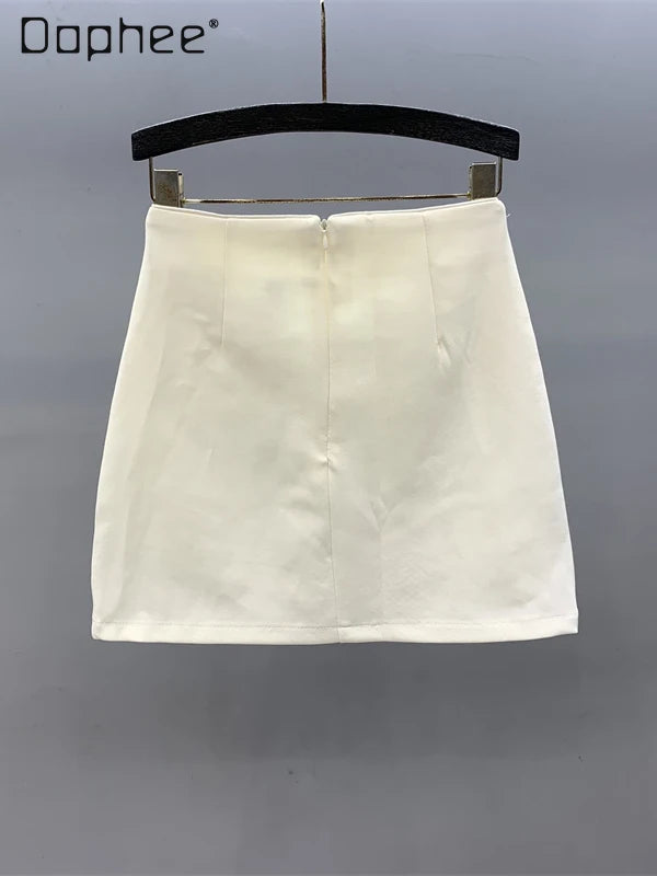 Floral Sequined Mini Skirt With High Waist Glam Inspired Retro Vibe
