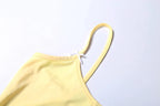 Two Piece Set With Hollow Camisole And Shorts
