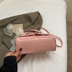 Minimalist PU Leather Crossbody With Pocket Design For Women Mini Square Shoulder Style