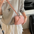 Mini Box PU Leather Crossbody Bag With Short Handle Phone Friendly Compact