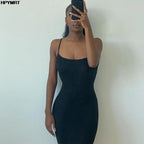 Women's Satin Sleeveless Backless Slim Maxi Dress