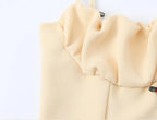 Flirty Apricot Applique Camisole With Ruched Chest O Neck Knit Tank Top