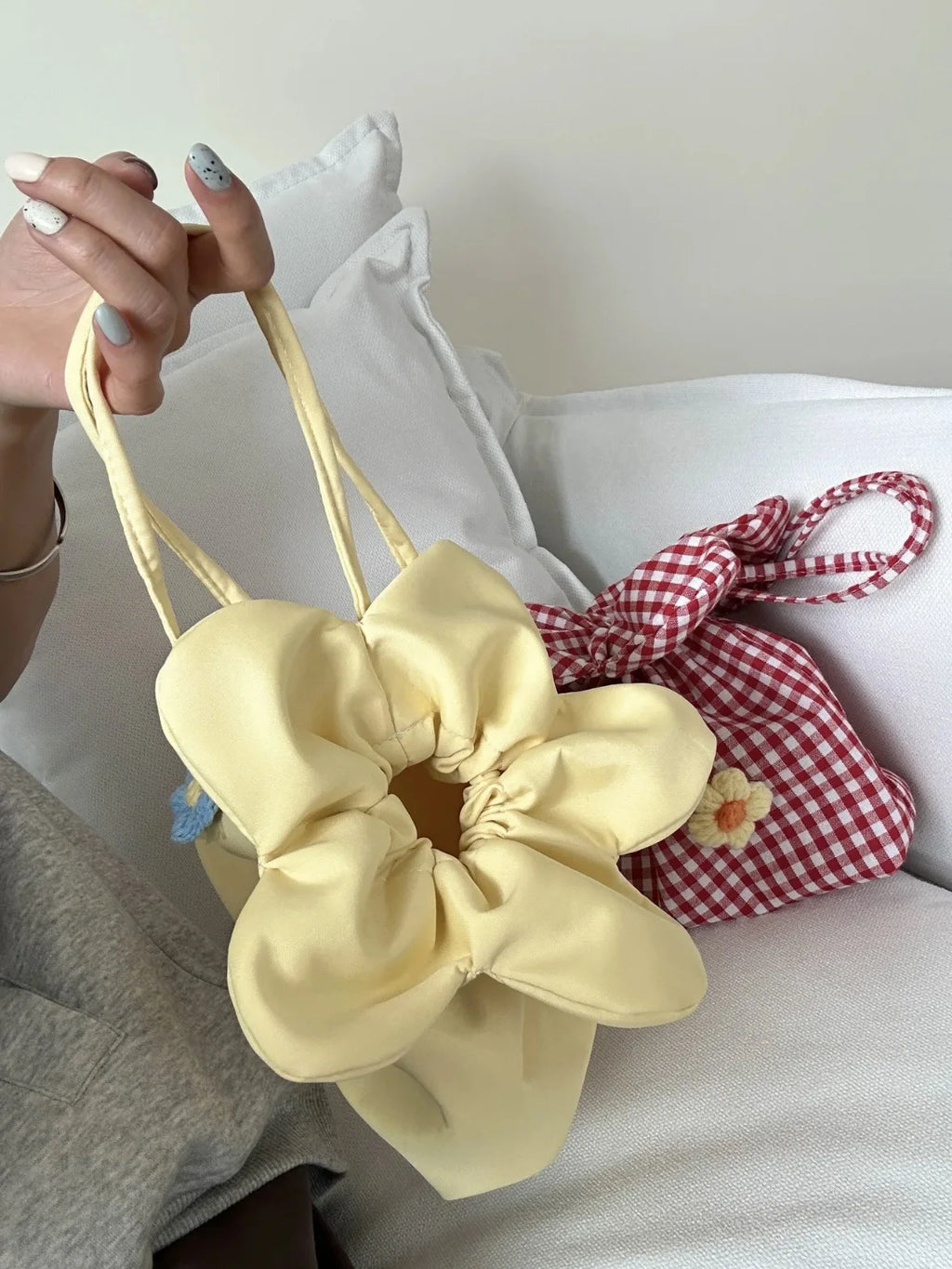 Retro Floral Phone Pouch Crossbody Bag Tailored Compact Plaid Purse