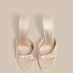 Butterfly Knot Open Toe High Heel Sandals