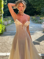 Sea Breeze Maxi Spaghetti Strap Coverup Dress
