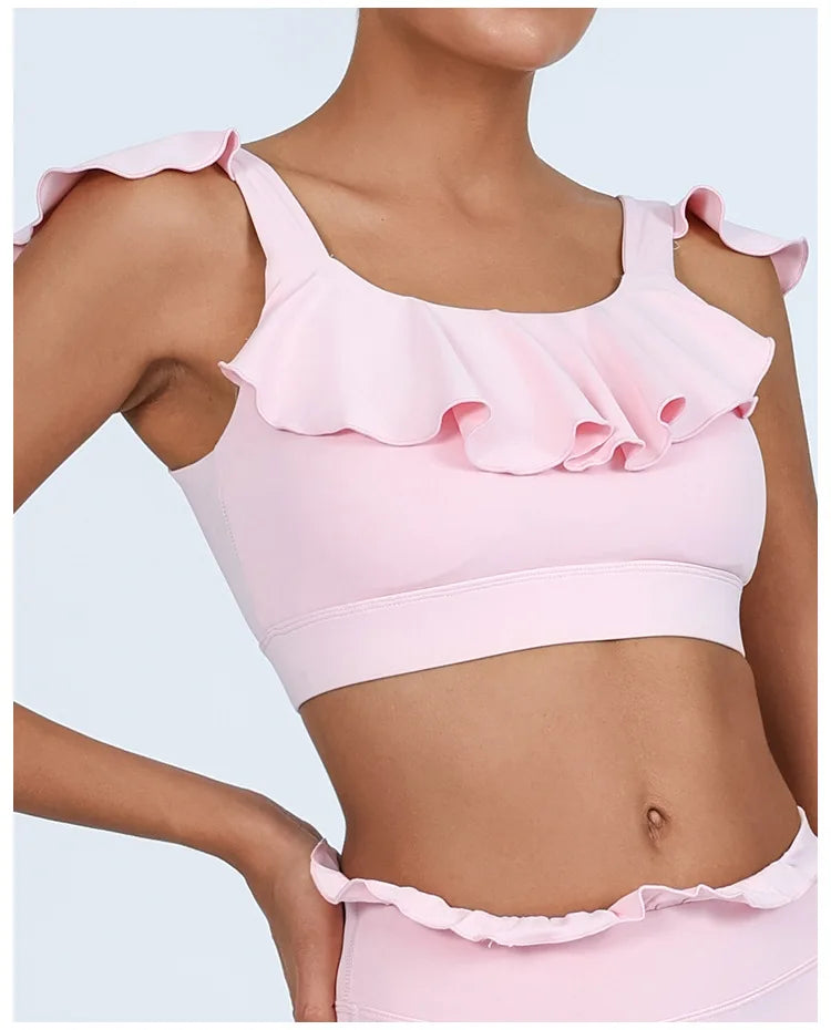 Yoga Gym Wear Woman Women's Chest-Wrapped Nude Feel Quick-Drying Beauty Back High Waist Vest Sports Workout