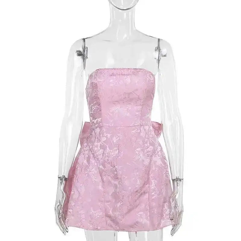 Backless Halter Evening Dress With Lace Jacquard For Elegant Special Occasions